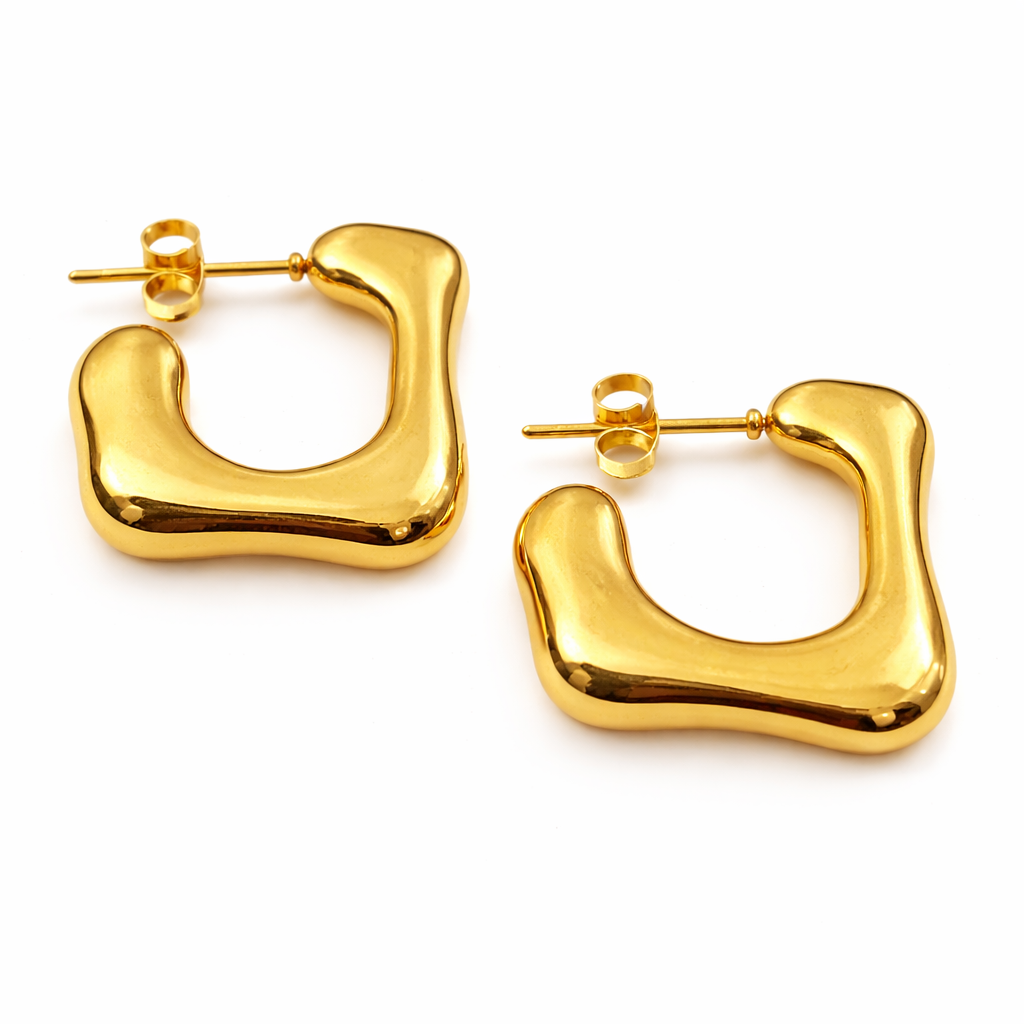 Portofino Gold Hoop Earrings