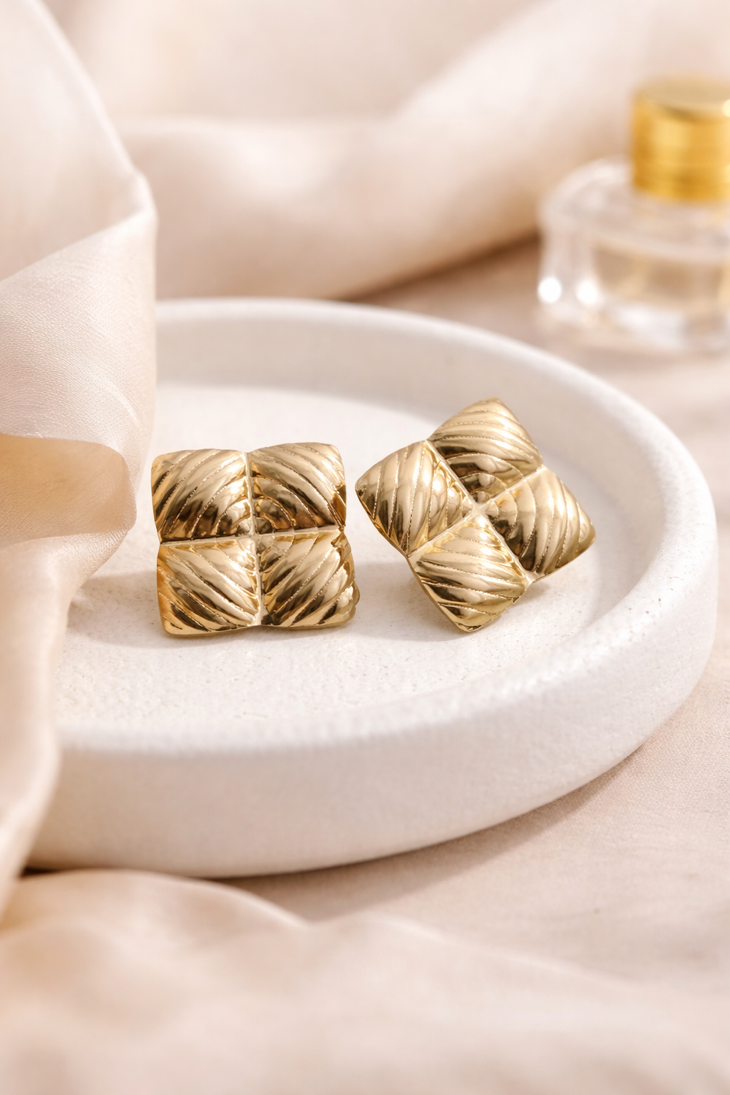 Aurelia Quilt Earrings - Image 2