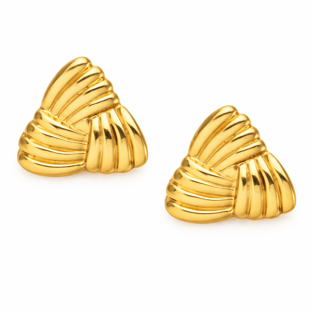 Golden Drape Studs