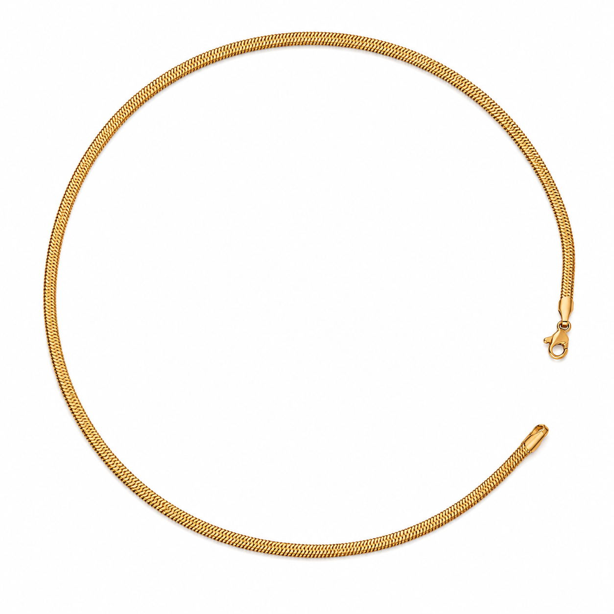 Luxe Snake Chain Necklace 18 inch