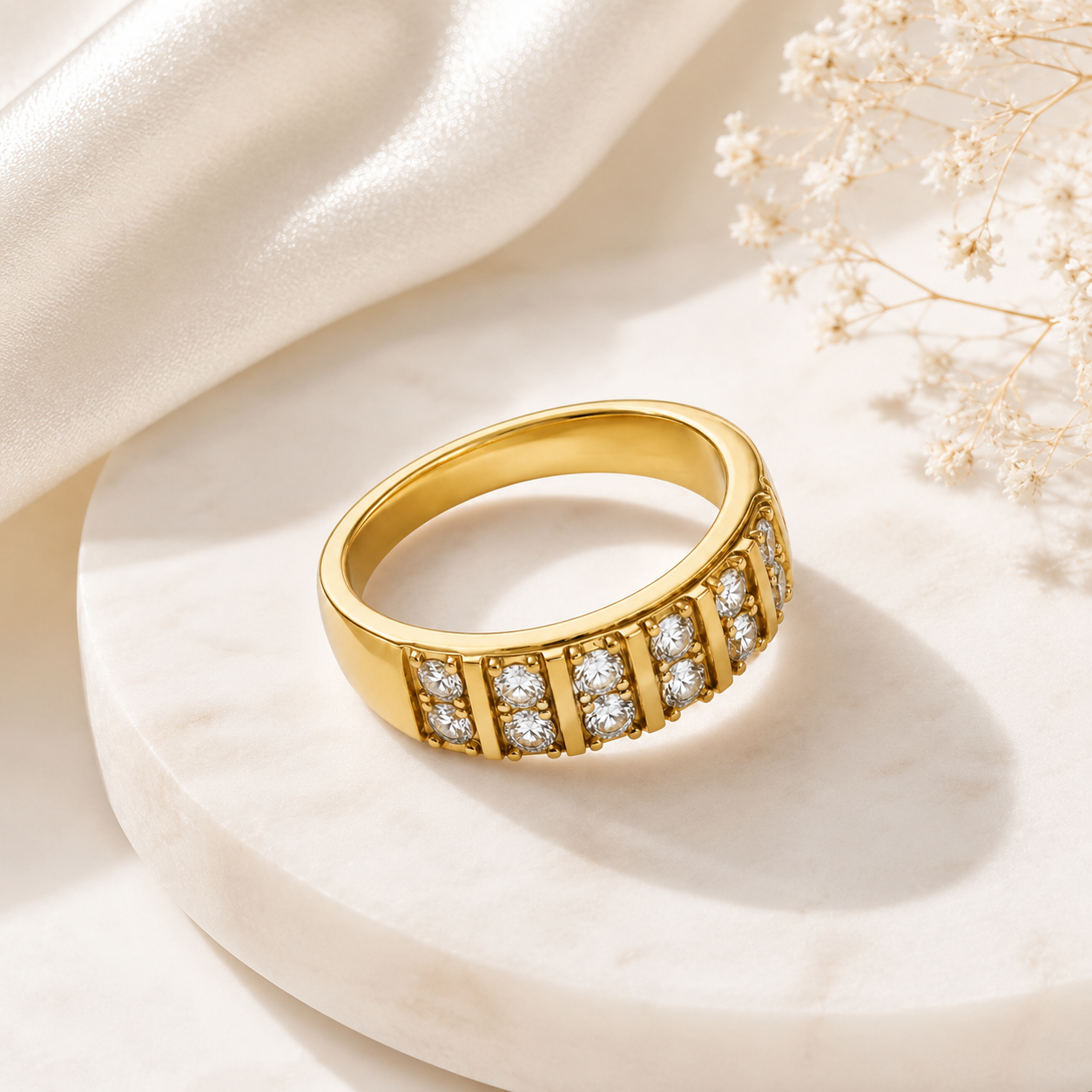 Celeste Crystal Eternity Ring - Image 2